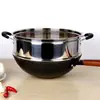 Acessórios de Aço Inoxidável para Frigideiras Elétricas, Panelas Elétricas Quentes, Cestas de Bambu para Cozinhar no Vapor, Bandejas Elevadas de Bambu para Cozinhar no Vapor, Panelas Elétricas Espessas para Cozinhar no Vapor para Uso Doméstico