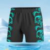 Novos calções de banho masculino adulto boxer moda impressão laser de secagem rápida anti-constrangimento praia termas calções de banho atacado