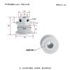 Polea Síncrona de Correa Link Cnc 2Gt Polea de Correa Síncrona Gt2 Serie Tipo Bf 28-120 Dientes
