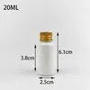 Lugar 20 30 60ml botellas de plástico oscuras botellas separadas tapa de aluminio botella botella de reactivo botella de líquido Botella blanca pequeña para medicamentos