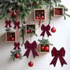 Lazo de lino para manualidades navideñas, accesorios para coronas navideñas, decoración para árboles de Navidad, venta directa de fábrica