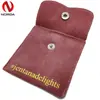 Bolsa Plegable de Terciopelo Personalizada Almacenamiento de Gemelos Bolsa Sobre de Terciopelo Doble Cara Botón de Presión Plegable de Terciopelo Bolsa para Joyería