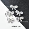 Botones de circonio de alta calidad botones de cristal de mariposa copo de nieve botones de cristal para bricolaje traje abrigo abrigo gemelos broche accesorios