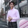 Camisa de Manga Corta de Fibra de Bambú para Hombre Sin Planchar Anti-Arrugas Verano Blanca Delgada Elástica Ropa de Trabajo Profesional Camisa para Hombre de Negocios