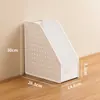 Caixa de Armazenamento Organizador de Documentos de Escritório Caixa de Armazenamento Inclinada Placa Perfurada Simples Suporte de Armazenamento para Material de Papelaria de Mesa de Estudante