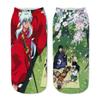 Calcetines periféricos de impresión 3D de dibujos animados de animación de Naruto transfronterizos para Amazon, calcetines de barco, personalidad creativa, tubo corto