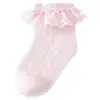 25 Calcetas de Verano para Bebé Niños Calcetas Delgadas de Encaje Estilo Princesa Ballet Lindas Calcetas de Bebé Borde de Encaje