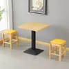 Mesa de comedor rectangular taburete de madera para desayuno mesa de postre fideos de arroz mesas y sillas bebidas frías comida rápida restaurante de fideos bocadillos comerciales mala tang