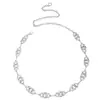 Nova Corrente de Cintura Feminina Design de Moda Elegante Corrente de Cintura com Strass Borla de Diamante Feminina Acessórios de Corrente de Cintura de Metal Sexy