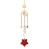 Cristal Natural Transfronteiriço Catcher de Sol Pingente de Estrela de Cinco Pontas Iluminação Pingente de Parede Sino de Vento de Cristal Pingente Decorativo