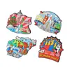 Pegatinas de Refrigerador de Pegamento Suave de PVC Personalizadas Personajes de Dibujos Animados Estéreo Pequeña Cantidad Pegatinas Magnéticas Creativas Creatividad Navideña Personalizada