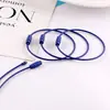 Llavero Colgante Color Caramelo de Metal Fuente de Fábrica Decoración Accesorios DIY Anillo de Alambre de Acero Recubierto de Goma Colorido Acero Inoxidable
