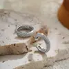 Argola de Orelha Europeia e Americana Transfronteiriça AliExpress em Formato C com Strass Completo para Mulheres Sem Piercing na Orelha Moda de Alto Padrão Brinco de Clipe Exquisito