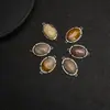 Joyería de Piedra Popular de Europa y América El Más Vendido de Amazon Collar con Colgante Bordeado de Múltiples Materiales de Jade Cristal Rosa
