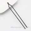 Horquilla antigua de la serie negra mate con retención de color por electroforesis, material principal para accesorios de joyería DIY