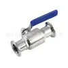 Fornecedor do Fabricante Válvulas de Esfera com Braçadeira de Instalação Rápida de Grau Sanitário, Válvulas de Esfera de Aço Inoxidável, Válvulas de Esfera de Passagem Direta, Manoplas de Aço Inoxidável 316