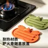 Tapete de silicone para tampa de panela com desenho de abelha, organizador de utensílios de cozinha, escorredor antiderrapante, tapete de armazenamento de bancada resistente ao calor e a queimaduras