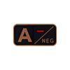 Parche de Goma con Insignia de Tipo de Sangre 3D de PVC A B O AB POS Pegatina de Moral Insignia con Gancho de Velcro en stock