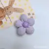Hilo de Bordado Estilo Coreano Corazón Flor de Cinco Pétalos Accesorios DIY Tela Flores Tridimensionales Flores Semi-terminadas Accesorios para el Cabello Accesorios para Ropa