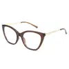 Gafas de Estilo Europeo y Americano Personalidad Ojo de Gato Sin Graduación para Mujer, Nuevos Marcos de Gafas de Moda Retro Tendencia Anti Luz Azul
