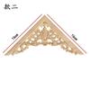 Apliques de Madera Dongyang, Flores de Esquina de Madera Maciza Tallada, Apliques Pequeños de Decoración para el Hogar de Estilo Europeo, Calcomanías Decorativas para Puertas, Gabinetes, Camas