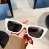 Gafas de sol de estilo europeo y americano con montura pequeña y diseño de ojo de gato, modernas y avanzadas para hombre, gafas de sol de estilo cibernético para celebridades, gafas retro personalizadas con diseño transfronterizo para mujer.