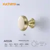 Manija Redonda Moderna Simple de Aleación de Zinc Estilo Nórdico Americano de Metal para Puerta de Gabinete de un Solo Agujero Manija para Cajón de Gabinete