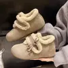 Sapatos quentes de algodão, estilo inverno fofo, sapatos femininos Birkenstock 2026, 5cm espessados e forrados com fleece, novo design versátil com salto oculto