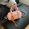 2025 Nova Cor Sólida Simples Trendy Pillow Bag Bowling Bag Bolsa Feminina Portátil Pequena Bolsa de Ombro Bolsa Crossbody