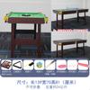 Mesa de billar plegable para interiores y exteriores, mesa de billar americana negra para niños, mesa de billar multifuncional, mesa de billar dos en uno
