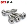 Parafuso Autoatarraxante com Flange Cruzado Hexagonal de Aço Inoxidável 304 M3M4M5M6M8 Furo com Intermediário Parafuso Autoatarraxante para Madeira