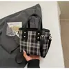 Bolso Cuadros Transfronterizo Otoño e Invierno para Mujer 2025 Nuevo de Moda Tendencia Bolso de Hombro para Viajar de Gran Capacidad Portátil Bolso Cruzado