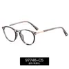 97746 Moda Europea y Americana Nuevo Marco Redondo Gafas Anti Luz Azul Ultra-Ligeras Marco de Gafas Tr90 Miopía Se Puede Equipar con Grados