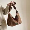 Bolso Retro Nuevo para Mujer, Bolso Estilo Perezoso, Bolso Tote Grande de Capacidad Casual y Sencillo, Bolso de Hombro Cruzado para Compras y Viajes