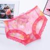 Nova Roupa Íntima Feminina de Renda Semitransparente Leve de Malha Respirável Estilo Puro Sexy Confortável para Meninas Cheinhas Plus Size