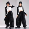 Fantasia de dança hip-hop jazz infantil para meninas moda passarela desfile moda fantasia conjunto fantasia jazz cool feminina