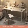 Tocador de Lujo Ligero, Mesa de Maquillaje de Gama Alta para Dormitorio, Mesa Pequeña Moderna Simple de Moda, Combinación de Escritorio y Tocador
