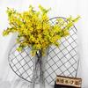 Simulación jazmín de invierno sala de estar piso Rama Larga Amarillo flor falsa flor decorativa Hogar Ramo flor seca adornos mayoreo y menudeo