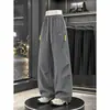 Dopamine Pantalones de Corte Curvo Soft Shell a Prueba de Tres Elementos para Exteriores Temporada de Otoño Otoño Otoño Marca de Moda Pantalones Largos Deportivos Casuales de Pierna Ancha Elásticos