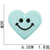 Xiao Tian tela bordada de estrellas pegatinas cara sonriente de amor etiqueta bordada para computadora Gree pegatinas de parche para planchar corazón de forma colorida