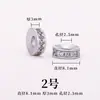Cuerda de Mano de Plata Gruesa Personalizada Cuentas Espaciadoras Accesorios DIY Collar Pulsera Cuentas para Ensartar Alta Retención de Color Piezas Espaciadoras Wengwan Cuentas Barril Cuentas de Combinación