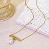 Collar de Madera con Perlas de Arroz, Zirconia y Colgante de Perla Shijia, de una Palabra, Equilibrio, para Primavera y Verano, Nuevo Explosivo de Lujo Ligero