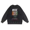 Vibras de Otoño Marca Trendy Tendencia Nacional Calle Hip-Hop Suelto Sudadera Retro Nueva de Manga Larga con Cuello Redondo para Hombre y Mujer