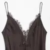 Suministro Exclusivo Transfronterizo de Ropa para Mujer 2026 Nuevos Productos Moda Europea y Americana Sexy Encaje Textura Satén de Seda Vestido 5919040