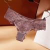 Hilo G de encaje europeo y americano Ropa interior sexy de tentación sin costuras para mujer Pantalones T Ropa interior de malla para mujer Deseo puro