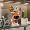 Oso Violento Celebridad de Internet Adorno para Sala de Estar Juego Completo Decoración Gabinete de Vino Gabinete de TV Gabinete de Oficina Tamaño Pequeño Gama Alta