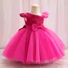 Vestido de Princesa de Pasarela de Alta Gama para Niñas, Rendimiento de Cena, Esponjoso, Malla Nueva Esponjosa, Cumpleaños de un Año, Vestido, Venta al por Mayor