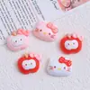 Gato manzana lindo caricatura DIY accesorios para joyería pegamento de crema resina pequeños accesorios hebilla de zapato con agujero bolsa de material al por mayor