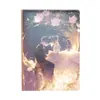 Chica Mágica Sakura Cuaderno de Cuero B5 Diario con Páginas Interiores Pintadas a Todo Color Dibujo Animado de Estudiante Anime Sakura Lobo Libro de Mano