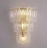 Lámpara de Pared de Cristal de Acero Inoxidable Lámpara de Mesita de Noche para Dormitorio Color Cromo Plateado Atenuación de Tres Colores Incluye Fuente de Luz GLED - Estilo V Bauhaus Hierro